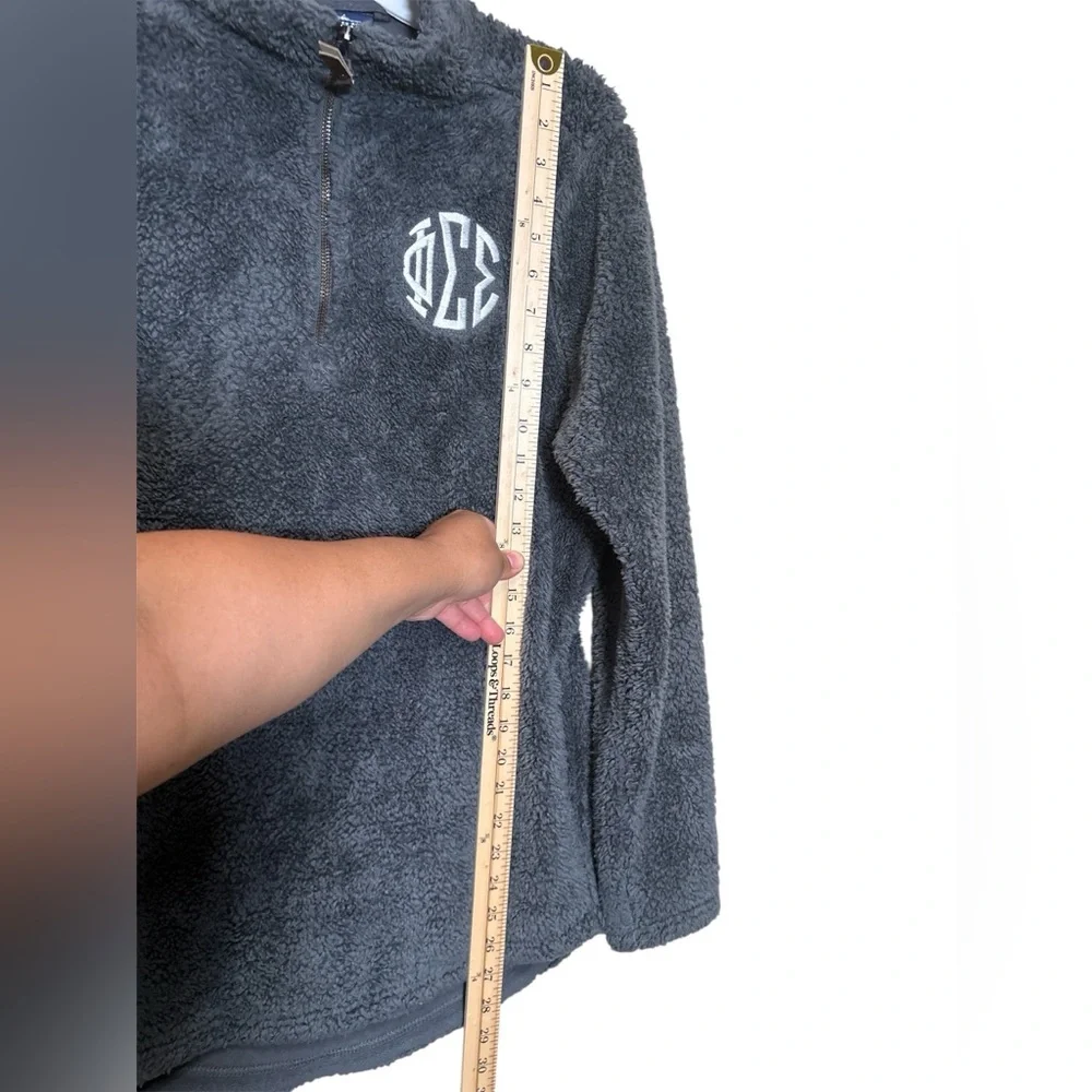 Charles River Apparel Women's Fleece Pullover in Dark Gray,Size S,100% Polyester